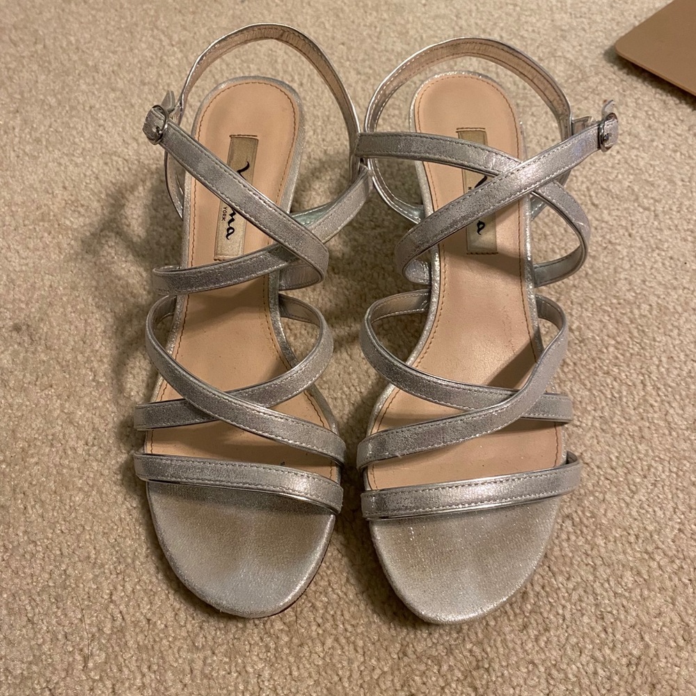 Silver heels